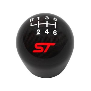 Ford Focus Shift Knob - Ford Racing - Carbon Fiber - Black - `13-`17
